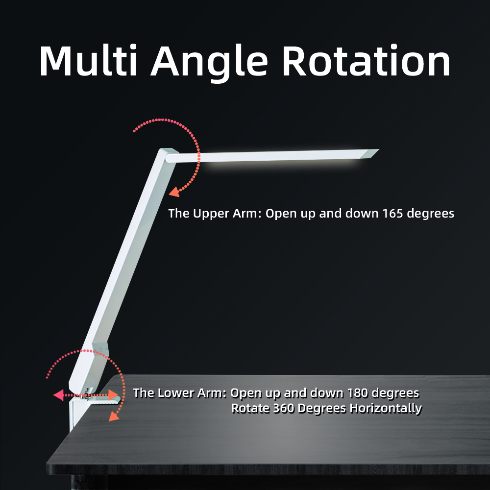 安寶護眼LED夾燈AB-7295有著多角度轉動功能